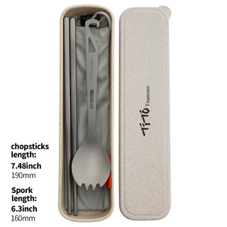 TiTo 2-in-1 Titanium Spork – The Ultimate Outdoor Dining Tool