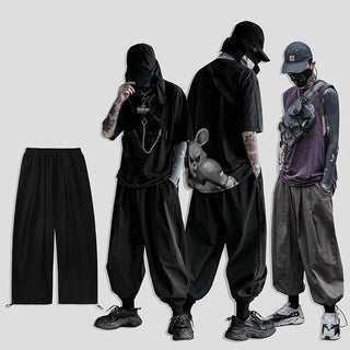 Men’s Baggy Harem Pants – Trendy Wide Leg Casual Joggers with Drawstring
