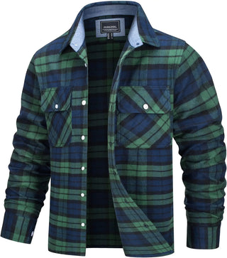 TACVASEN Button Down Cotton Plaid Shirts