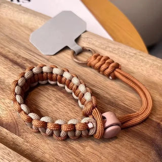 Handwoven Adjustable Mobile Phone Lanyard Wrist Strap – Outdoor Sports Safety Anti-Drop Rope