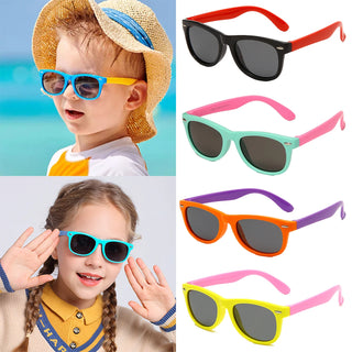 2024 Fashion Brand Children's Color Sunglasses Anti UV/Blue Light