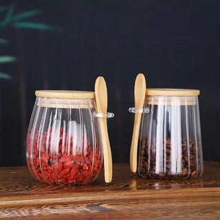 Glass Spice and Herb Storage Jar