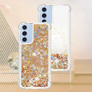 Liquid Glitter Quicksand Samsung Galaxy Case – Shockproof Clear Bumper Cover with Floating Sparkle