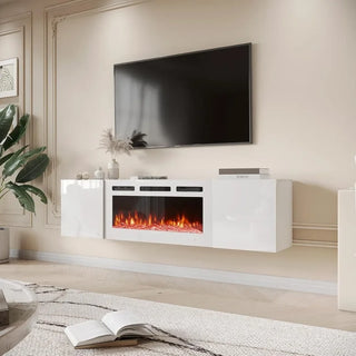EmberLift 70" Floating Fireplace TV Stand