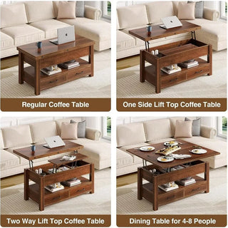 Split Lift Top Coffee Table