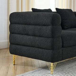 Boucle Couch with Loveseat and 3 Seater