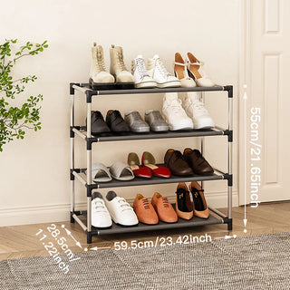 StrideStack Metal Shoe Rack