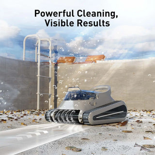 Seauto Crab Pro Cordless Robotic Pool Cleaner -Automatic Pool Vacuum for In-Ground Pools up to 2000 sq ft with Smart Navigation & Powerful Suction