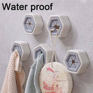 1-4PCS Punch Free Towel Plug Holders Wall Mounted Bathroom Storage Holders