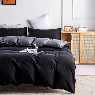 Versatile Black Winter/Summer Bedding Set