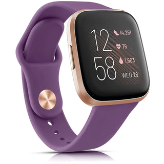 Silicone Watch Band Compatible with Fitbit Versa 2 – Soft Sport Replacement Strap, Adjustable Wristband for Men & Women