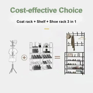 VersaRack Multi-Layer Shoe & Coat Organizer