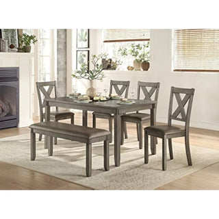 Tongyue Dining Table Set with 6 Chairs