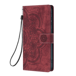 Luxury 3D Floral Leather Wallet Case for iPhone – Flip Cover with Card Slots, Kickstand & Magnetic Closure
