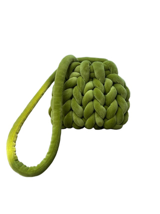 Hand-Braided Plush Crossbody Bag | Cozy Weave Design