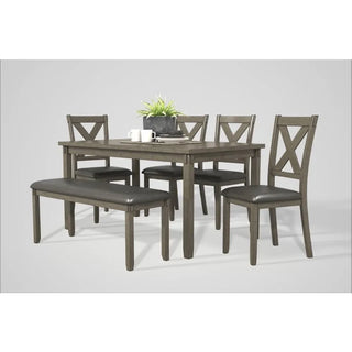 Tongyue Dining Table Set with 6 Chairs