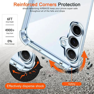 Clear Shockproof Samsung Galaxy Case – Transparent Anti-Scratch Bumper with Reinforced Corners