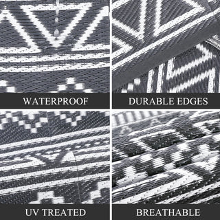 STUDYSET  5x8 Waterproof Reversible Patio Rug