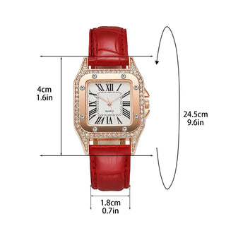 ISHOWTIENDA Square Crystal Quartz Watch