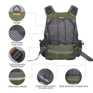 Lixada Outdoor Fishing Vest – Multifunctional Life Jacket with Storage & Safety Features