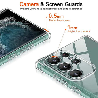 Clear Shockproof Samsung Galaxy Case – Soft Silicone Bumper with Reinforced Corners