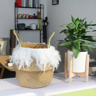 Woven Seagrass Wicker Basket