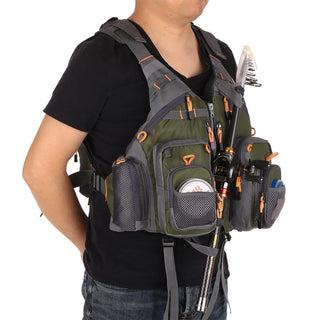 Lixada Outdoor Fishing Vest – Multifunctional Life Jacket with Storage & Safety Features