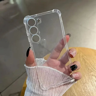 Clear Shockproof Samsung Galaxy Case – Transparent Anti-Scratch Bumper with Reinforced Corners