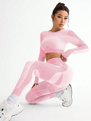 OVESPORT Seamless 2-Piece Sports Yoga Suit