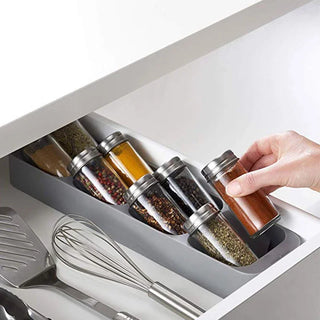 OMIG 8 Grid Spice Rack Cupboard Organizer