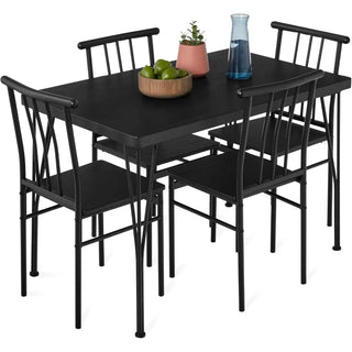 Joanna Style 5-Piece Metal and Wood Modern Dining Table