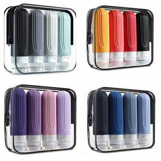90ml Leakproof Silicone Travel Bottle Set (4-Pack)