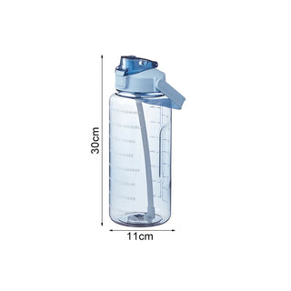 2L Large Capacity Sports Water Bottle with Straw