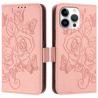 Floral Leather Wallet Case for iPhone – Flip Cover with Card Slots, Stand & Magnetic Closure