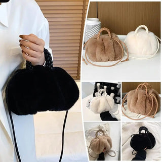 Cute Pumpkin Plush Bag – 2025 Autumn & Winter