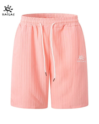 KAILAS Men’s Embroidered Logo Casual Shorts – Summer-Ready Style for Beach, Travel, and Everyday Comfort