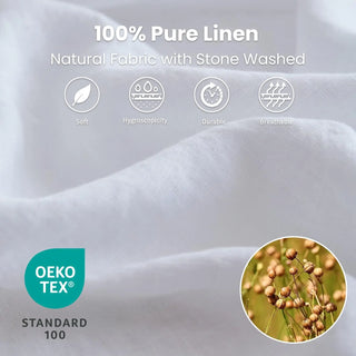 Simple&Opulence 100% French Linen Sheet Set
