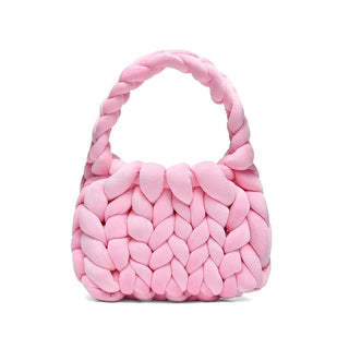 The Cozy Braided Plush Hobo Bag