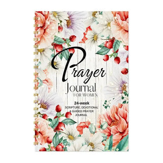 24-Week Prayer Journal for Women – Guided Scripture Devotional & Faith Reflection Notebook