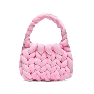 The Cozy Braided Plush Hobo Bag