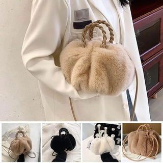 Cute Pumpkin Plush Bag – 2025 Autumn & Winter