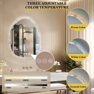 LUMIVIEW Prestige Irregular LED Vanity Mirror