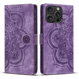 Luxury 3D Floral Leather Wallet Case for iPhone – Flip Cover with Card Slots, Kickstand & Magnetic Closure