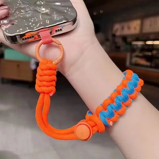 Handwoven Adjustable Mobile Phone Lanyard Wrist Strap – Outdoor Sports Safety Anti-Drop Rope