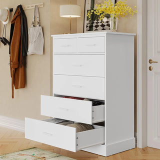 Hasuit Black 6-Drawer Dresser