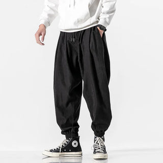 Men’s Baggy Harem Pants – Trendy Wide Leg Casual Joggers with Drawstring