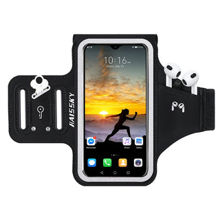 Running Sports Armband with Zipper Bag – Fits iPhone & Samsung Phones up to 6.9''