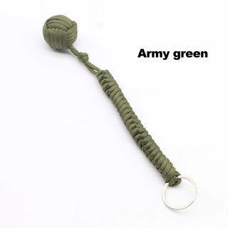 Steel-Core Paracord Survival Keychain