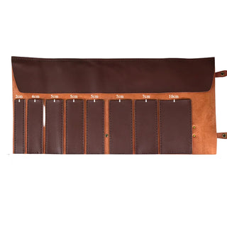 PU Leather 8-Slot Chef Knife Roll Bag – Portable Chef’s Knife Carry Case