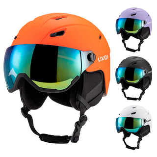 LIXADA Integrated Ski & Snowboard Helmet with Removable Visor Goggles